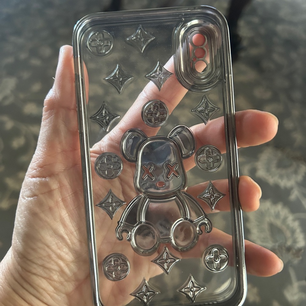 Silver Designer Phone Case iPhone X case